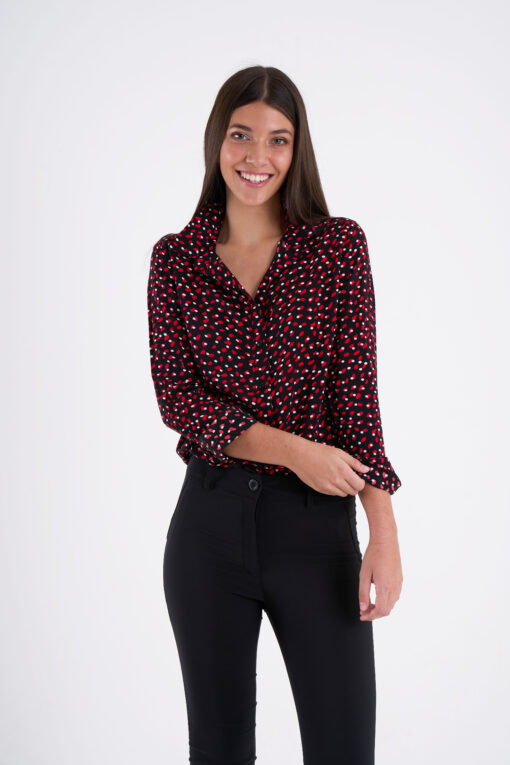 Camisa Promoción estampa lunares